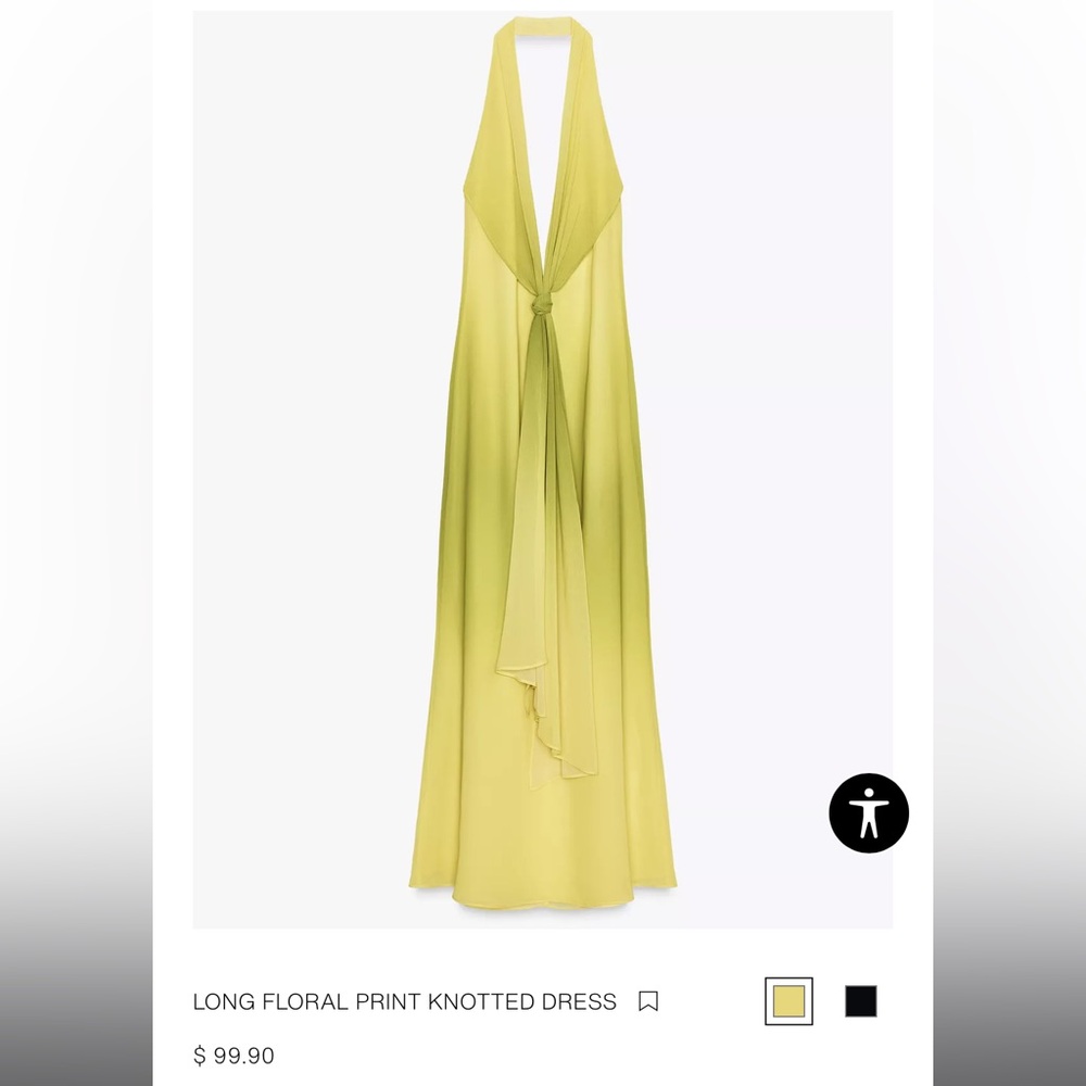 Light Green Maxi Dress -Zara